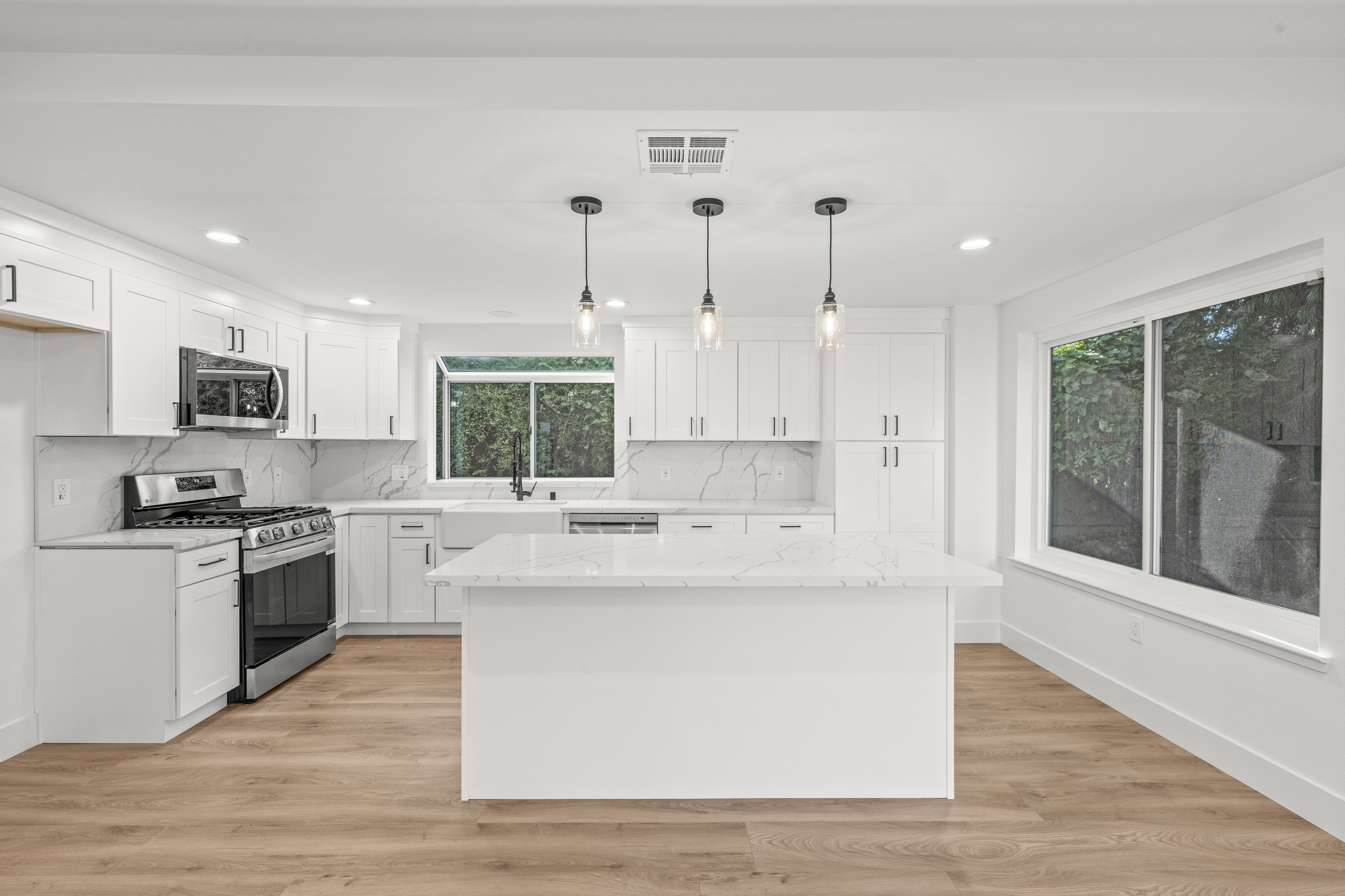 home after fire restoration Photo