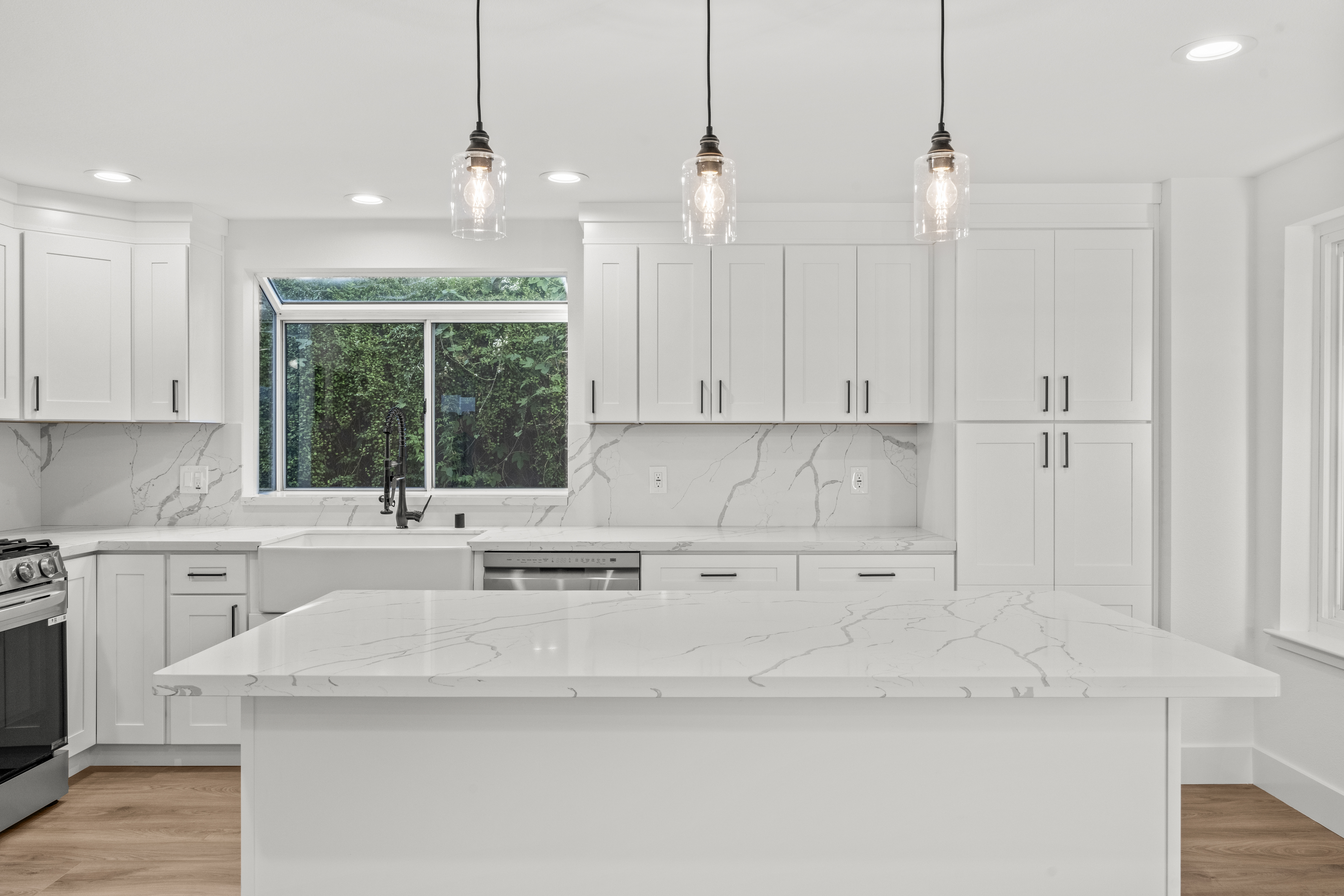 home after fire restoration Photo