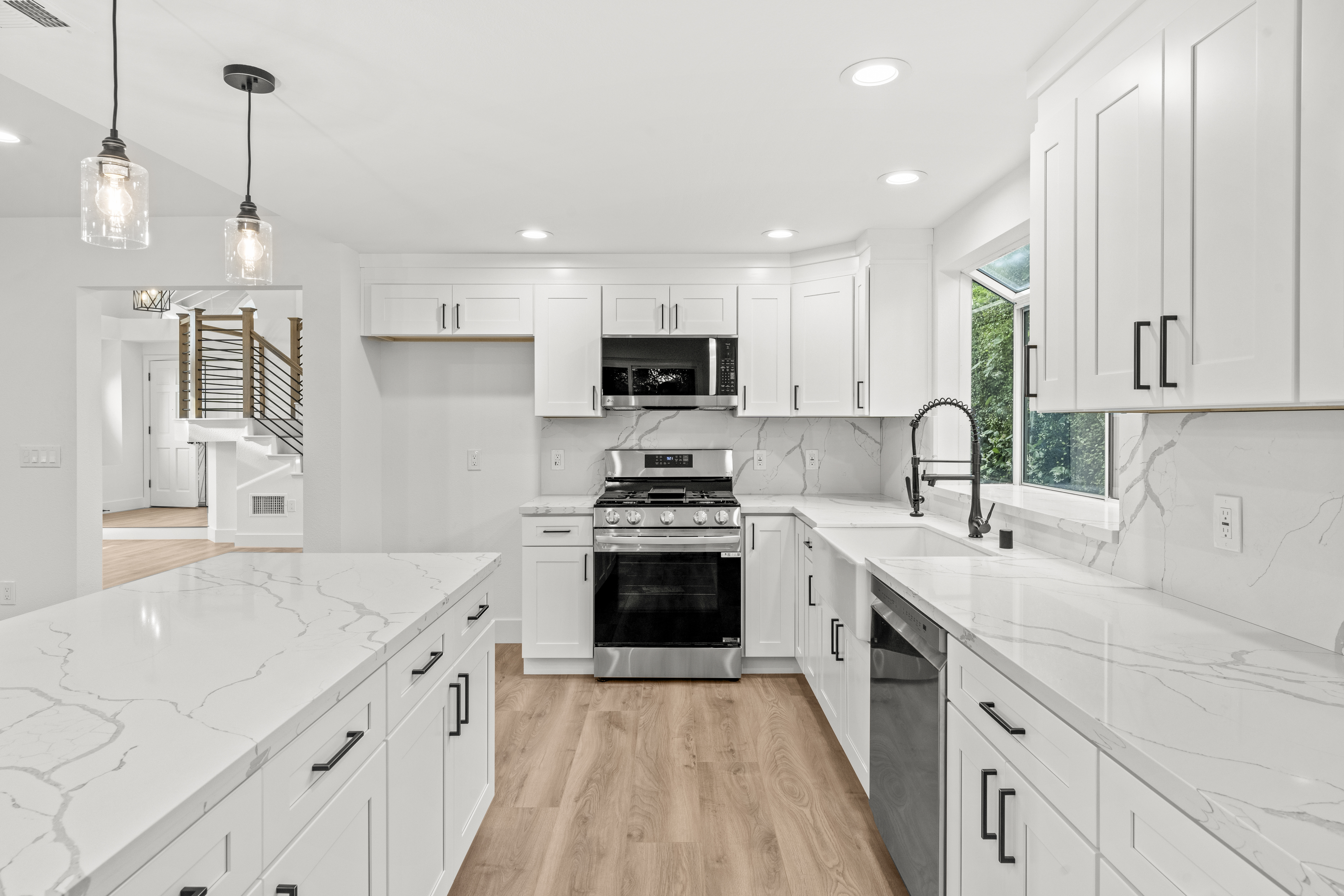 home after fire restoration Photo