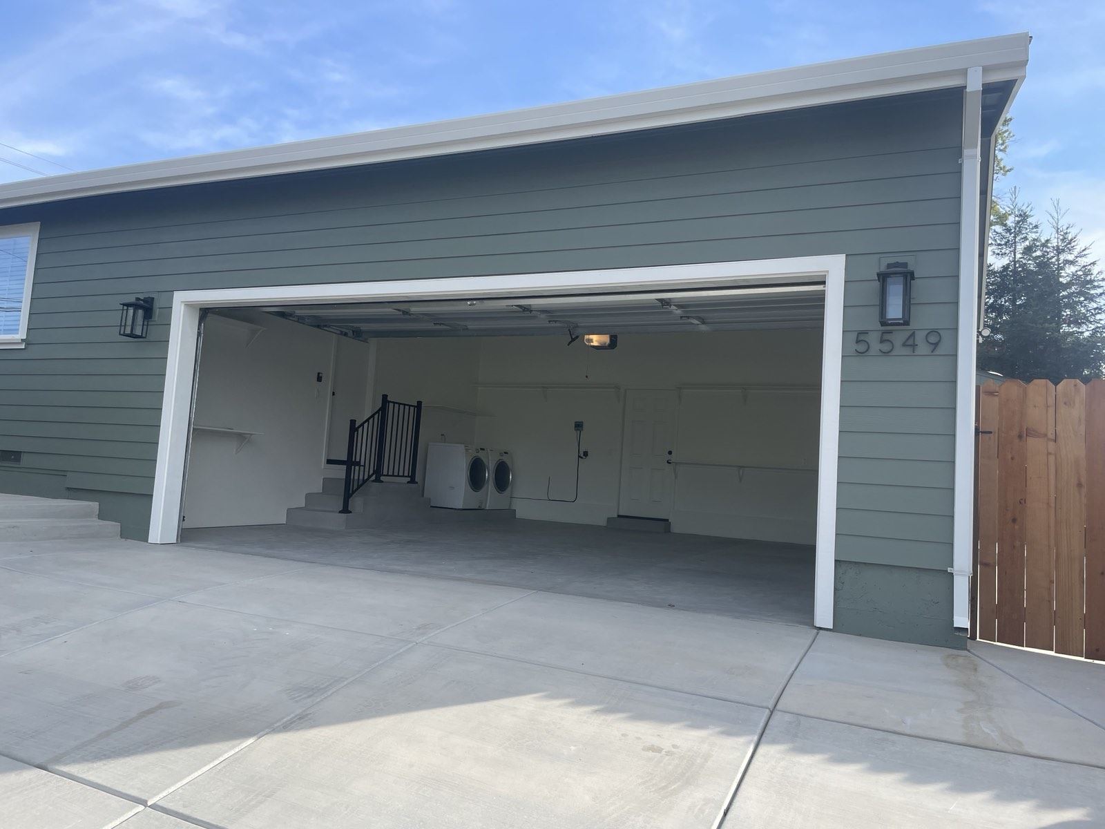 EXTERIOR STREET VIEW, GARAGE FIRE AFTER CONSTRUCITON Photo