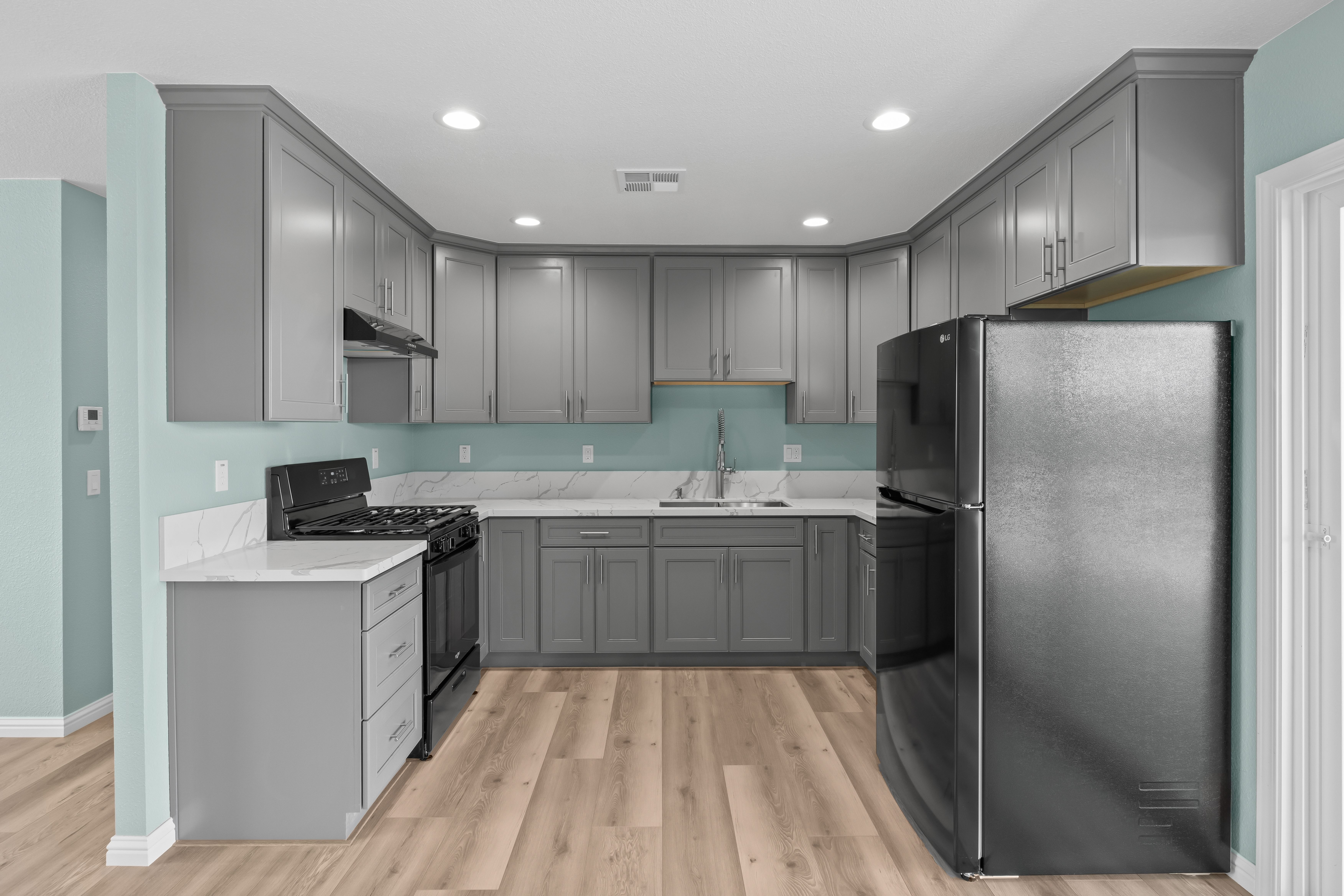 kitchen restoration after fire Photo