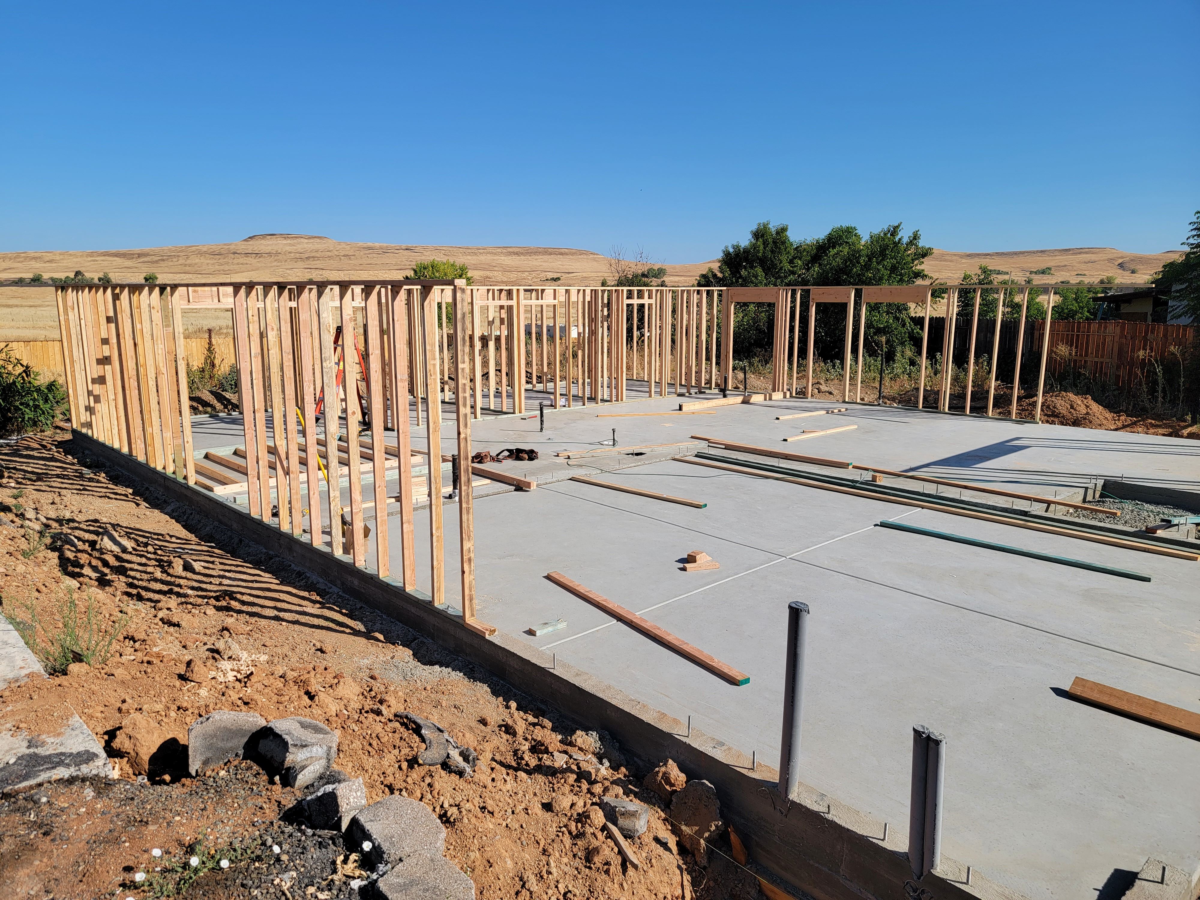Concrete Slab and Framing Photo